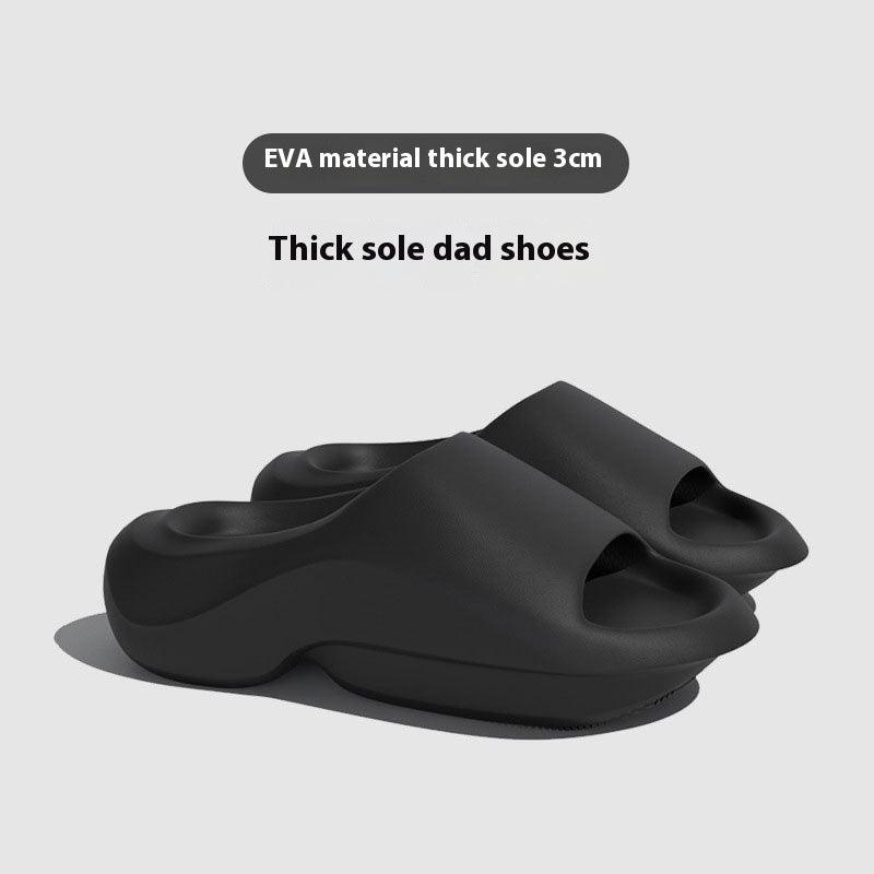 Thick-soled Daddy Slippers Non-slip Wear-resistant Home Couple Outdoor Eva Drooping Sandals - Hipster Collections