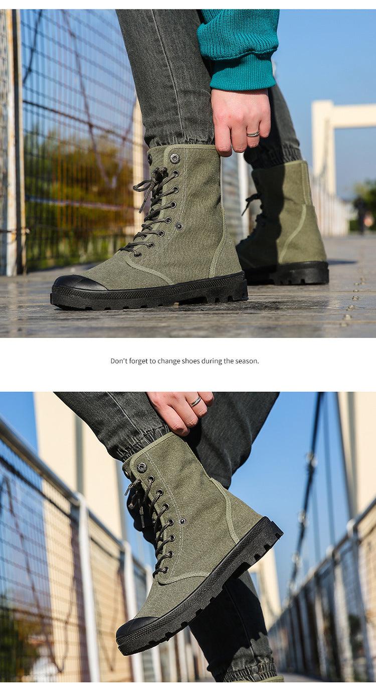 Platform High-top Canvas Flanging Martin Fashionable Sports Shoes - Hipster Collections