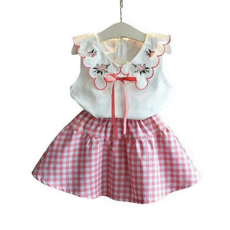 Kids Baby Girls Clothing Sets Summer TShirts Skirt Clothes - Hipster Collections