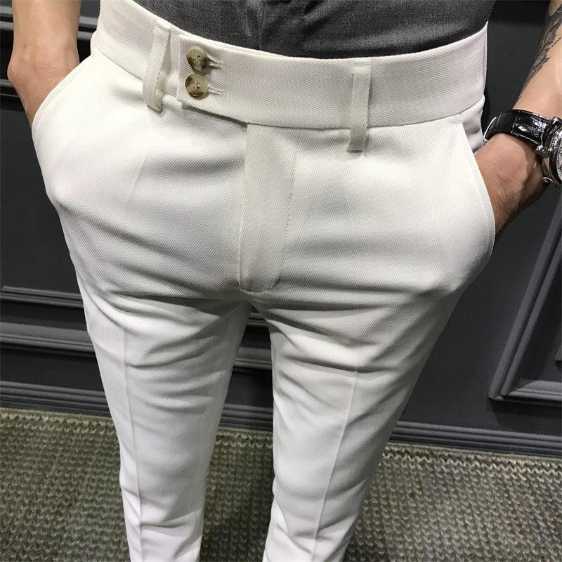 Men's Slim Fit Versatile Casual Cropped Pants - Hipster Collections