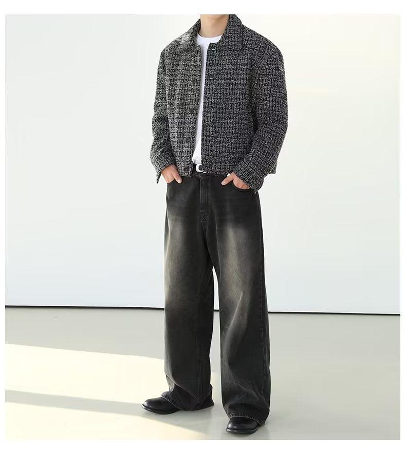 Men's American-style Retro Washed Straight Jeans - Hipster Collections