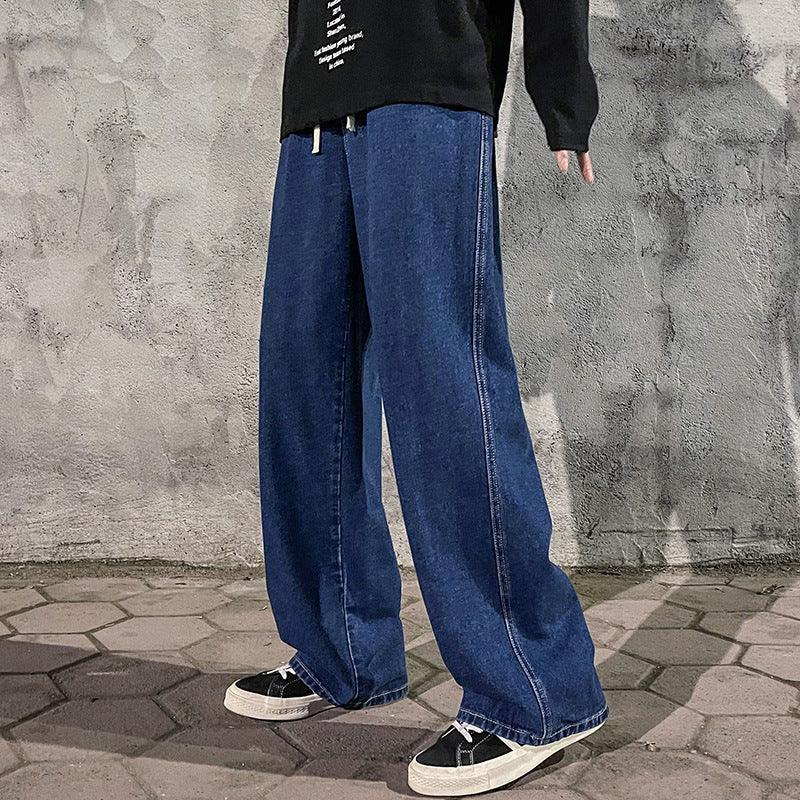 Men's Retro Washed Straight Loose Casual Jeans - Hipster Collections