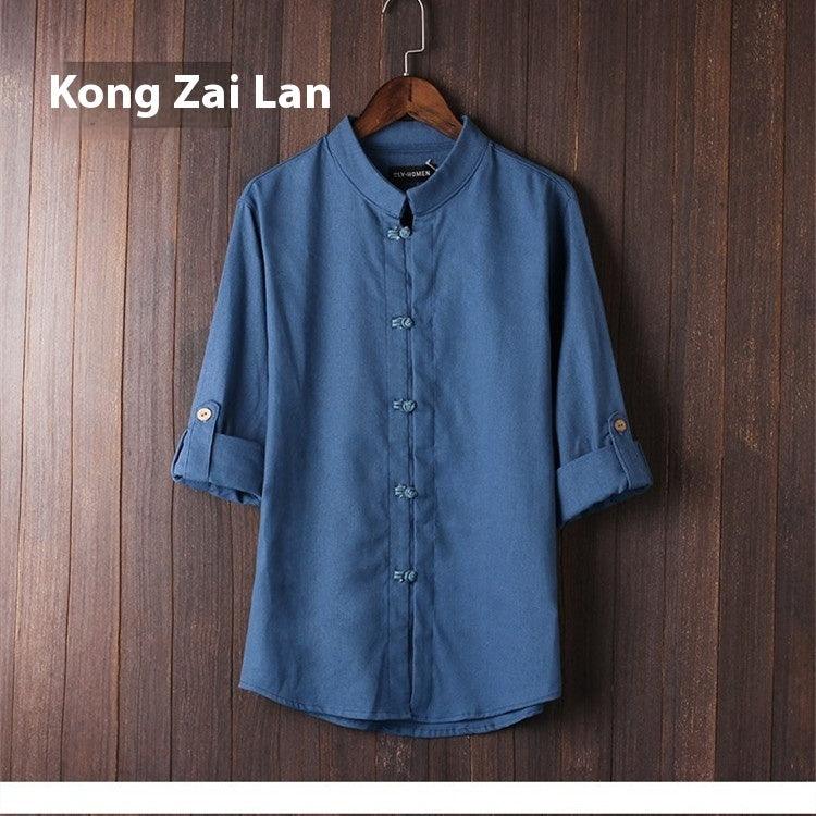 Men's Linen Vintage Plus Size Shirt - Hipster Collections