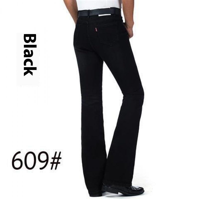 Men's Flared Pants Elastic Denim - Hipster Collections