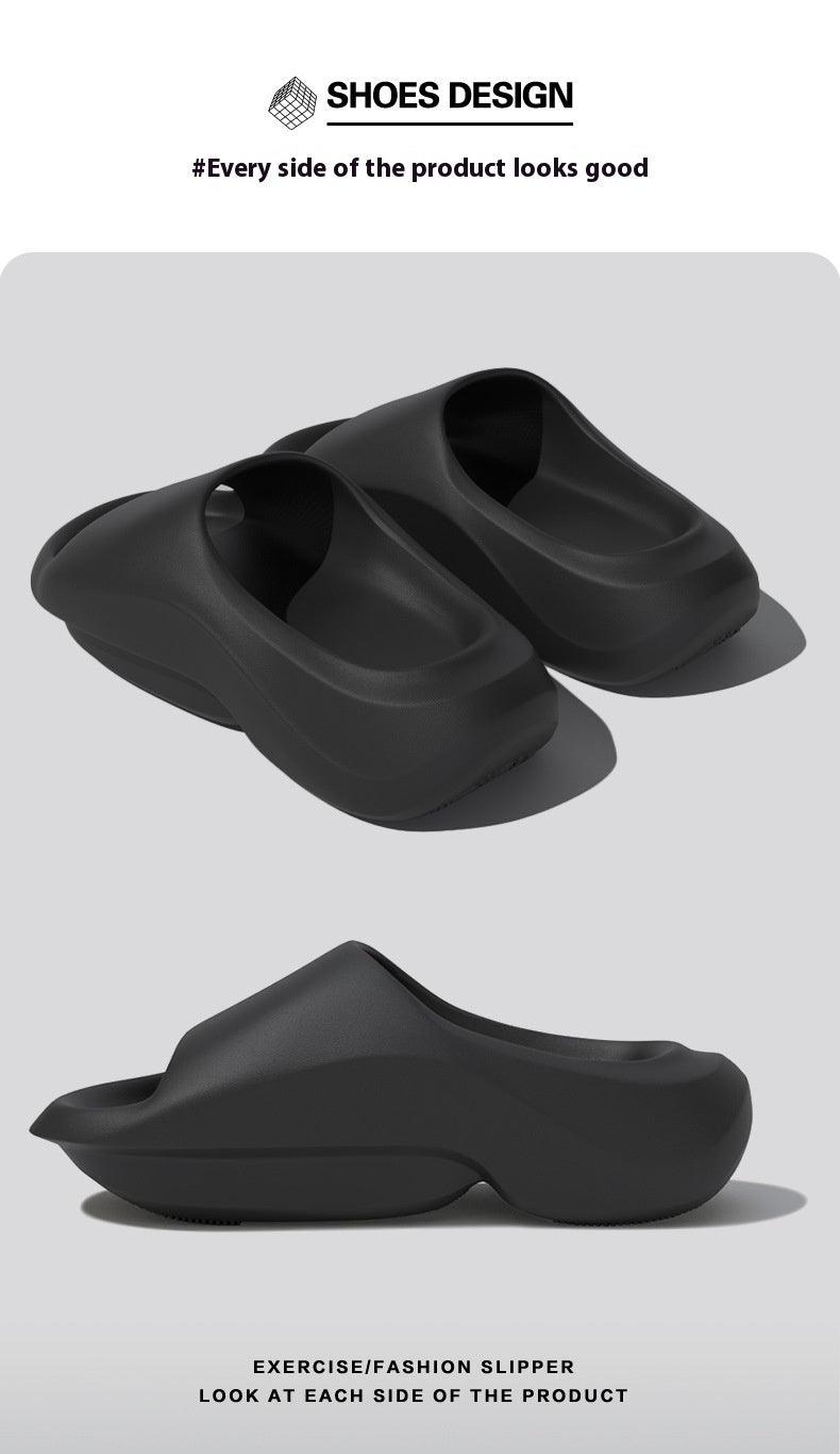 Thick-soled Daddy Slippers Non-slip Wear-resistant Home Couple Outdoor Eva Drooping Sandals - Hipster Collections