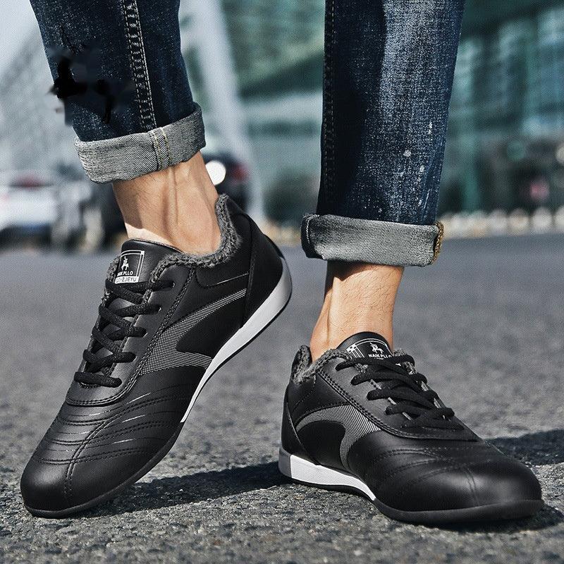 Autumn And Winter Cotton-padded Shoes With Velvet Men's Casual Sneaker - Hipster Collections