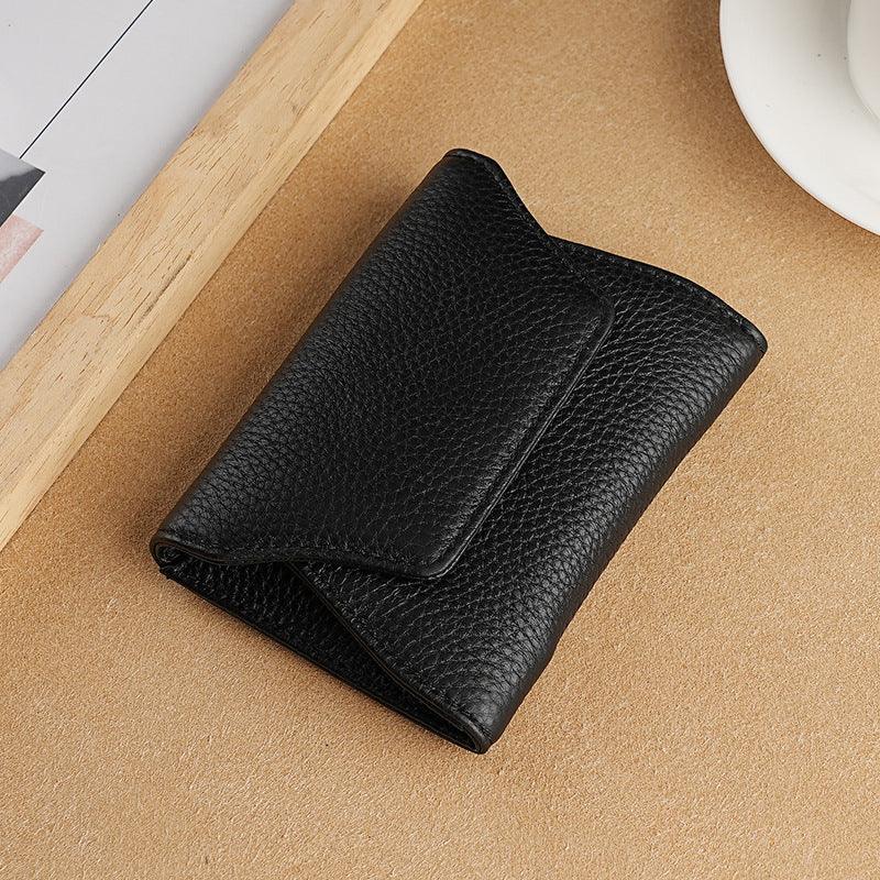 Japanese Coin Purse Cowhide Multi-functional Small Leather Card Holder - Hipster Collections
