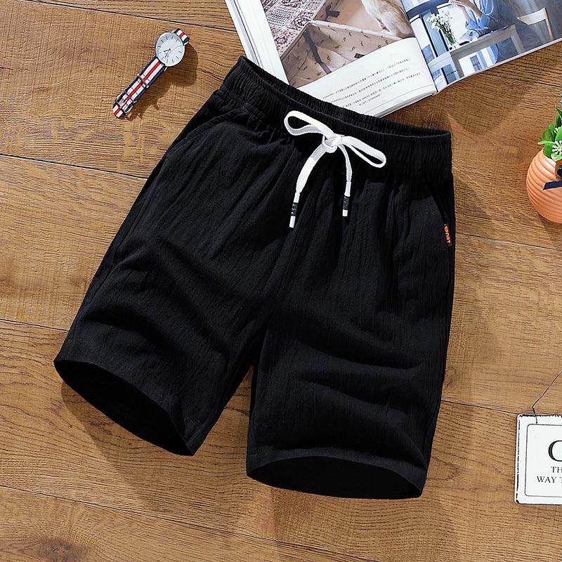 Leisure Loose Korean Cotton And Linen Shorts Men's Shorts - Hipster Collections