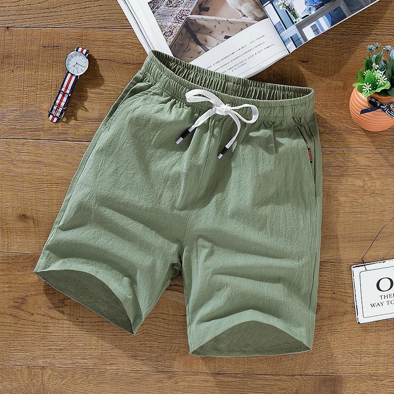 Leisure Loose Korean Cotton And Linen Shorts Men's Shorts - Hipster Collections