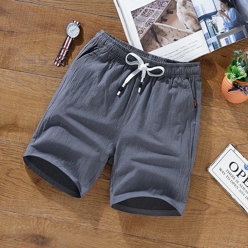 Leisure Loose Korean Cotton And Linen Shorts Men's Shorts - Hipster Collections