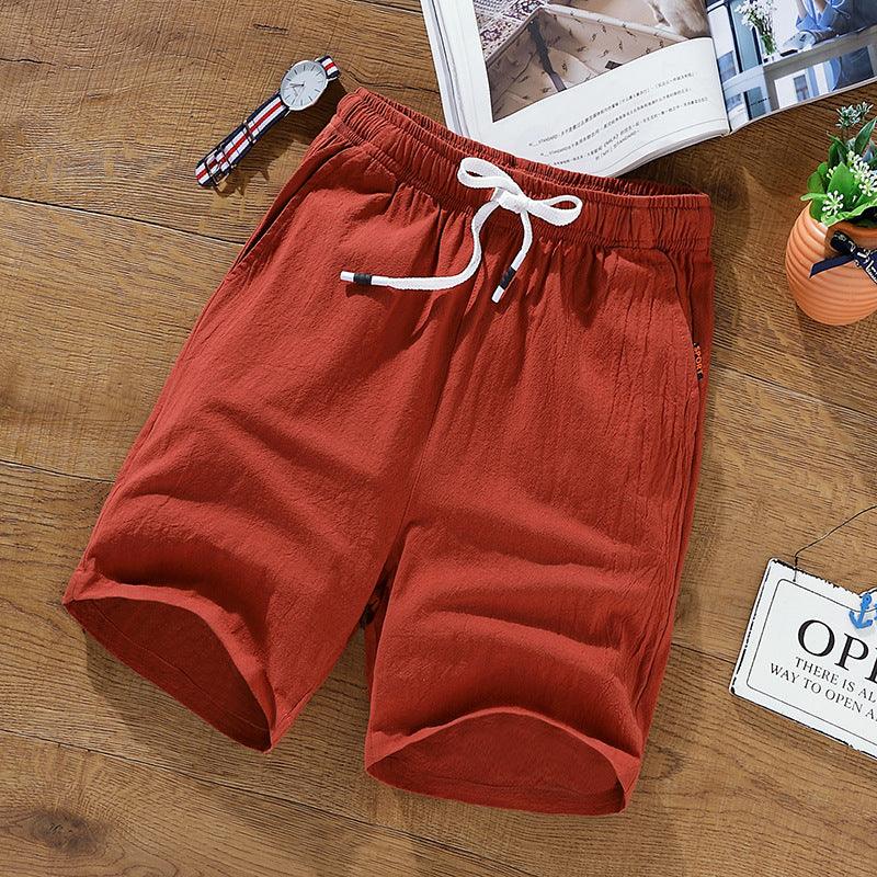 Leisure Loose Korean Cotton And Linen Shorts Men's Shorts - Hipster Collections
