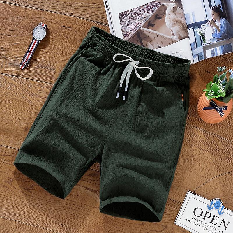 Leisure Loose Korean Cotton And Linen Shorts Men's Shorts - Hipster Collections