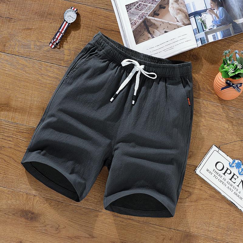 Leisure Loose Korean Cotton And Linen Shorts Men's Shorts - Hipster Collections