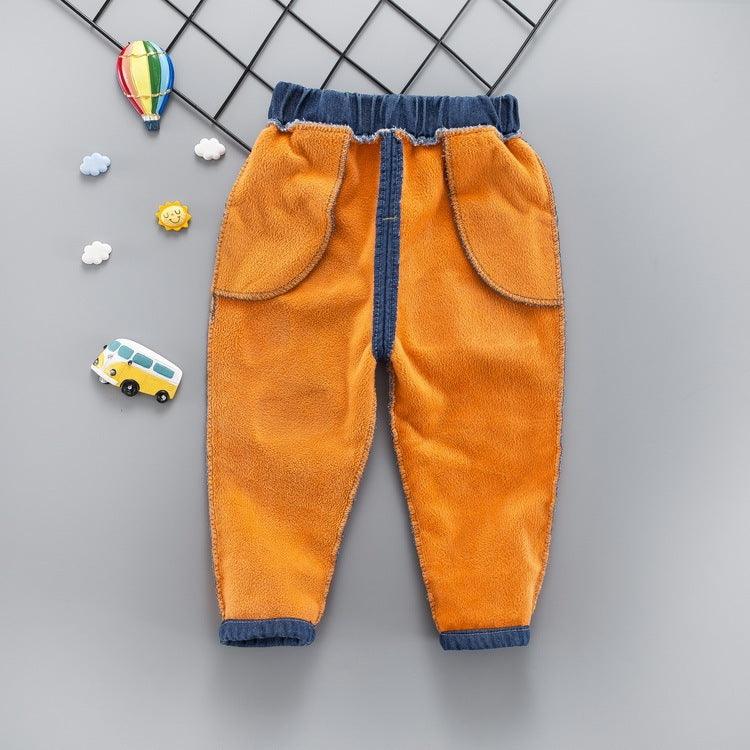 Baby winter plus velvet jeans - Hipster Collections
