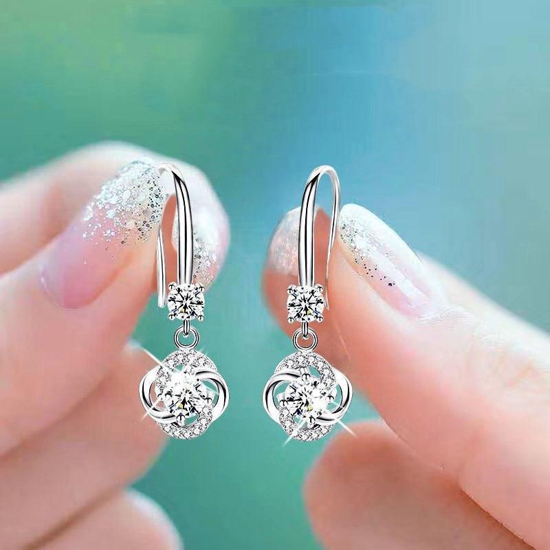 Stud Earrings Four-leaf Clover - Hipster Collections