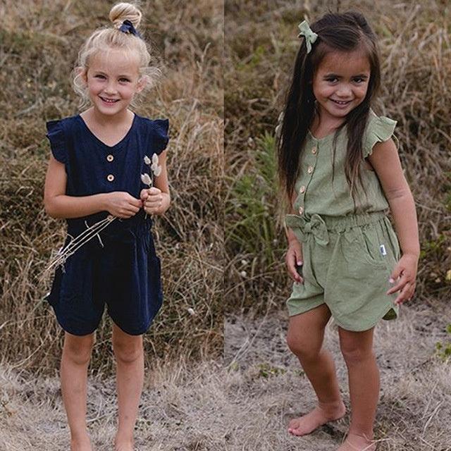 Toddler Girl Clothes Kids Baby Girls Summer Ruffles Sleeve - Hipster Collections