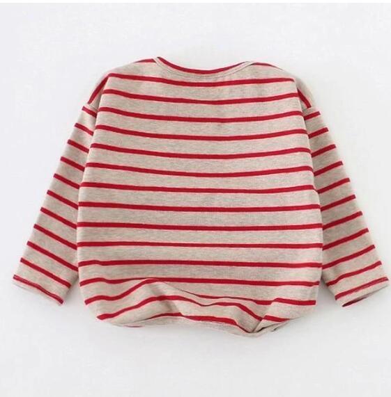 Fashion Striped Print Kids Baby Girls Clothes Cotton Long Sleeve T Shirts - Hipster Collections