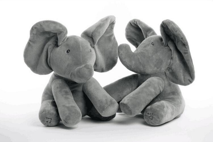 Peek-A-Boo Interactive Elephant Plush Toy - Hipster Collections