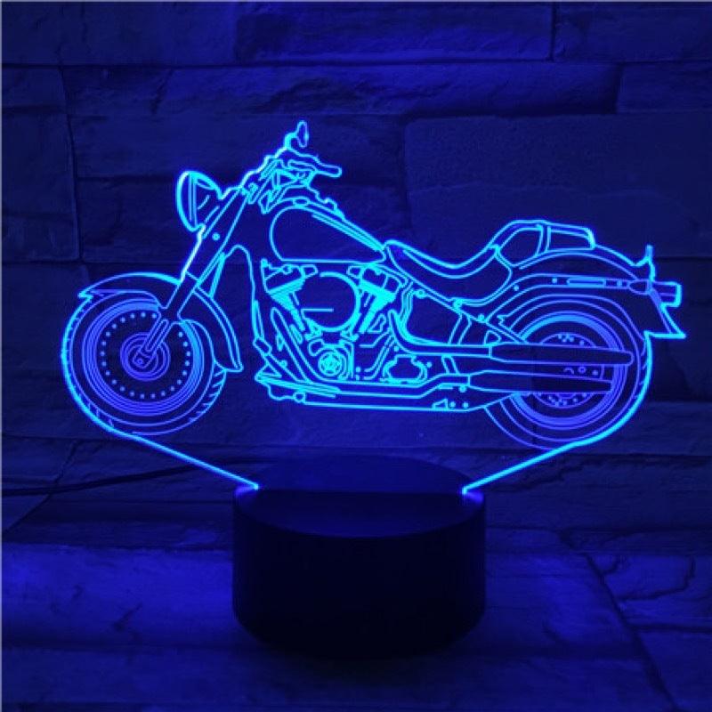 Motorcycle 3D Night Light - Hipster Collections