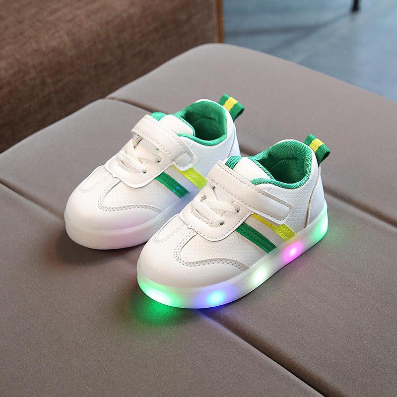 Kimmy White LED Sneakers Shoes - Hipster Collections