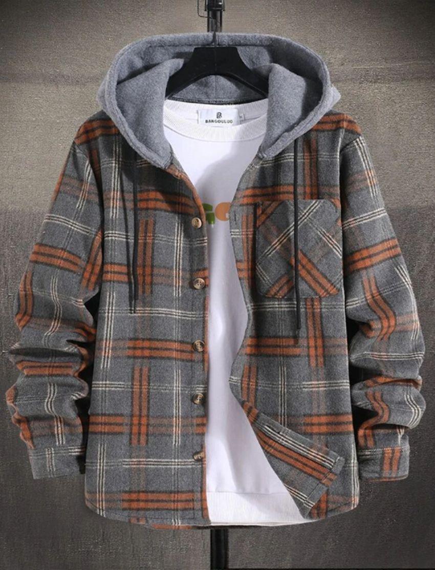 Plaid Printed Long-sleeved Shirt Autumn Trendy Cardigan Casual Shirt - Hipster Collections