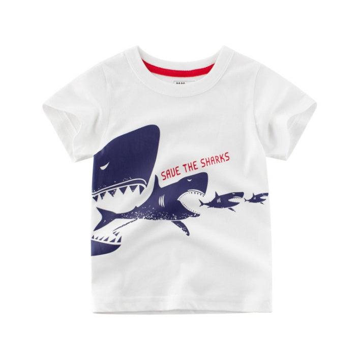 Children's Wear Summer New Korean Children's Boys Cotton T-shirt Men's Treasure In Children's Short Sleeves - Hipster Collections