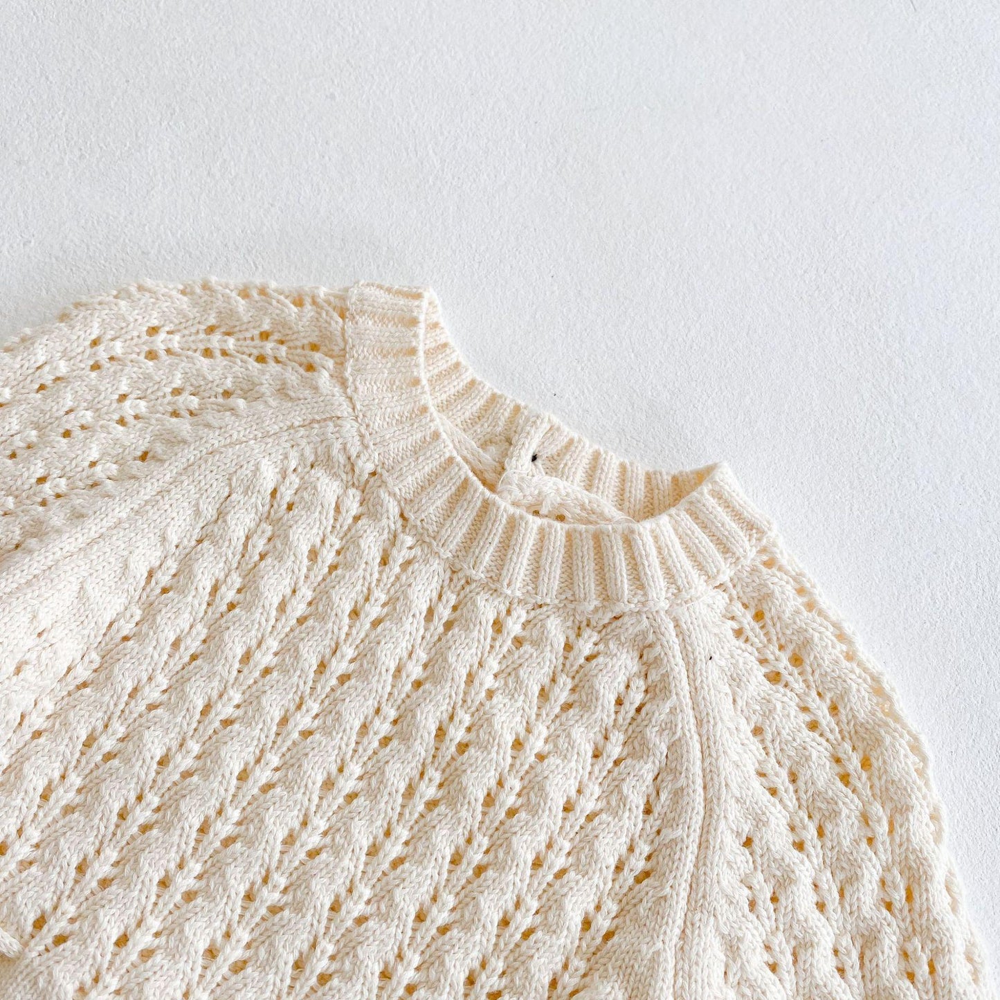 Girl Baby Knitted Hollow Waist Girdle Long Sleeves Harpy Dress Triangle - Hipster Collections