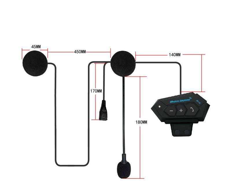Motorcycle Helmet Bluetooth Headset Wireless Built-in All-in-one - Hipster Collections
