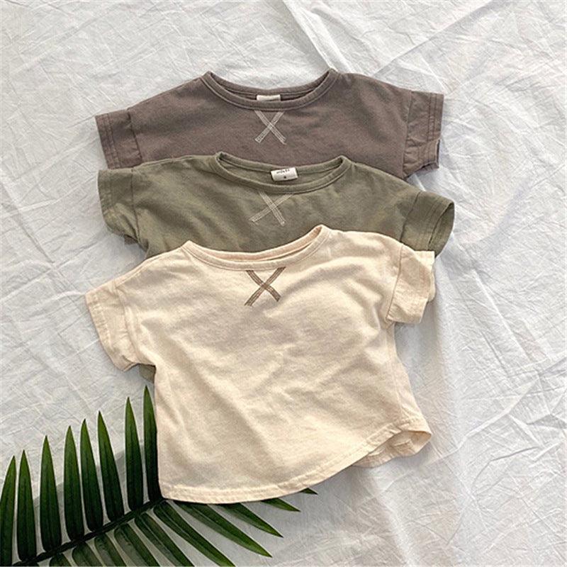 Summer Baby Children's Clothing Simple Short-sleeved T-shirt - Hipster Collections