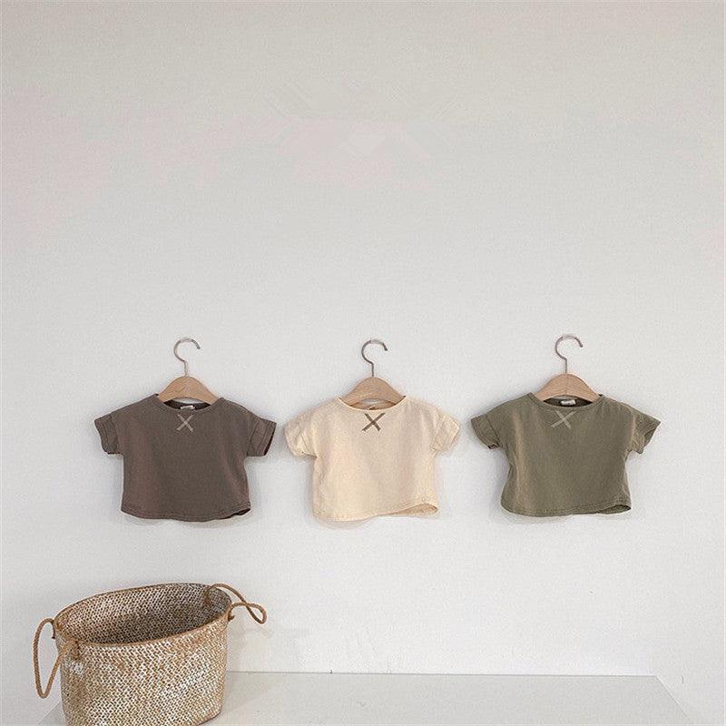 Summer Baby Children's Clothing Simple Short-sleeved T-shirt - Hipster Collections