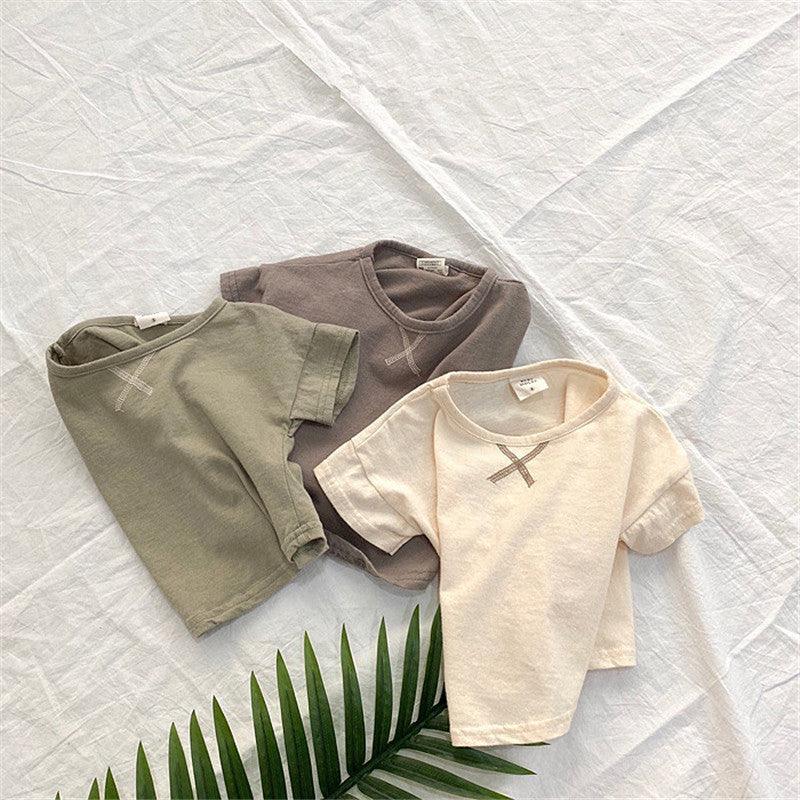 Summer Baby Children's Clothing Simple Short-sleeved T-shirt - Hipster Collections