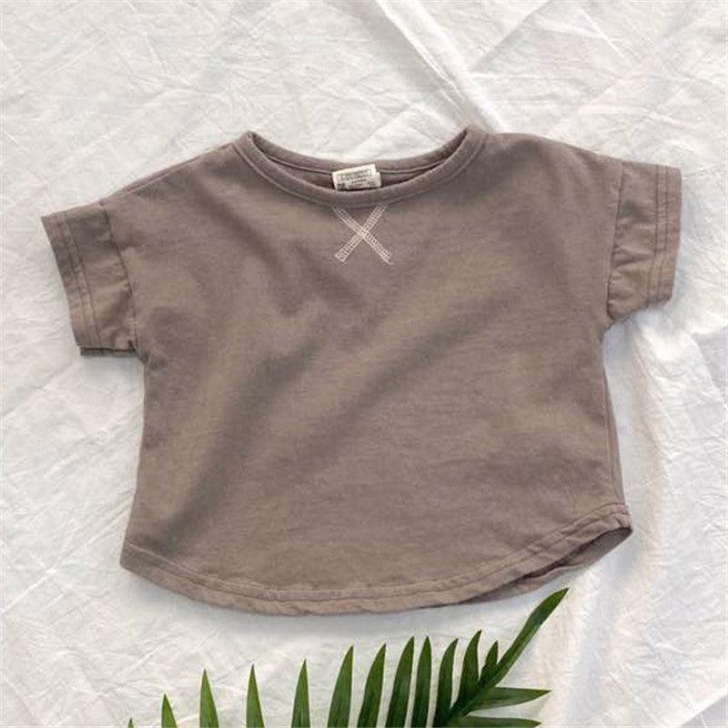 Summer Baby Children's Clothing Simple Short-sleeved T-shirt - Hipster Collections