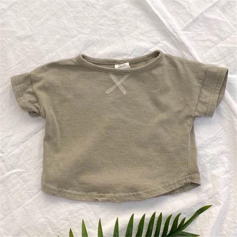 Summer Baby Children's Clothing Simple Short-sleeved T-shirt - Hipster Collections