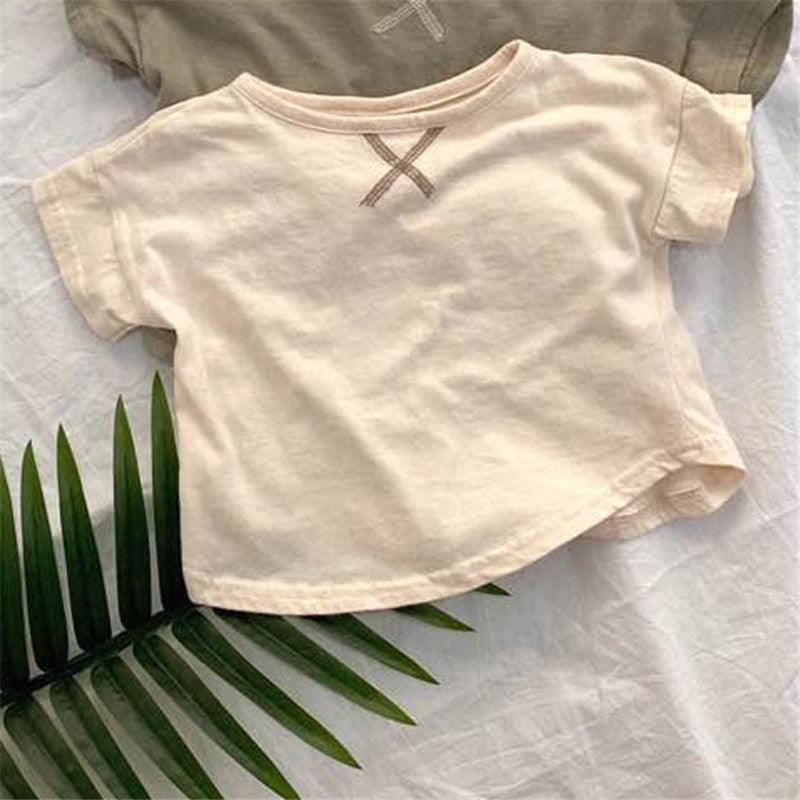 Summer Baby Children's Clothing Simple Short-sleeved T-shirt - Hipster Collections
