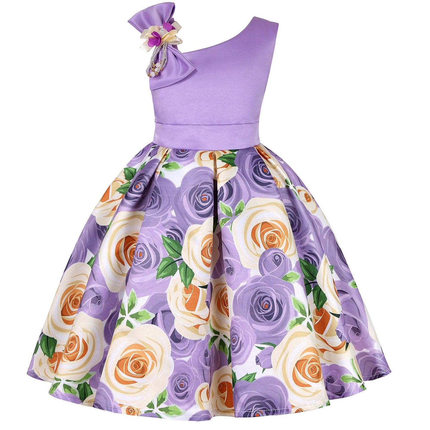 Girls' Dresses Girls' Princess Dresses Digital Print Children's Dresses - Hipster Collections