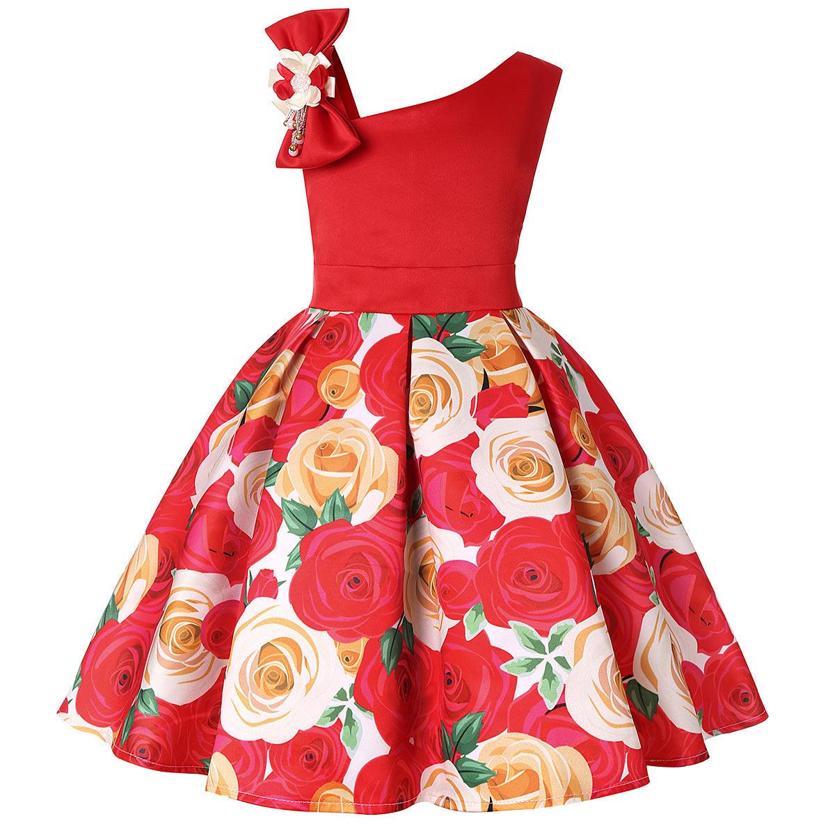 Girls' Dresses Girls' Princess Dresses Digital Print Children's Dresses - Hipster Collections