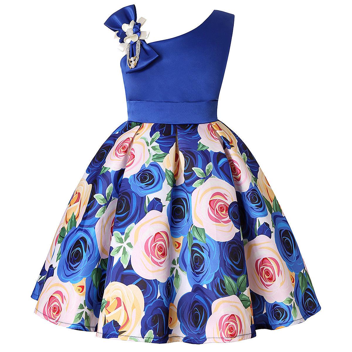 Girls' Dresses Girls' Princess Dresses Digital Print Children's Dresses - Hipster Collections
