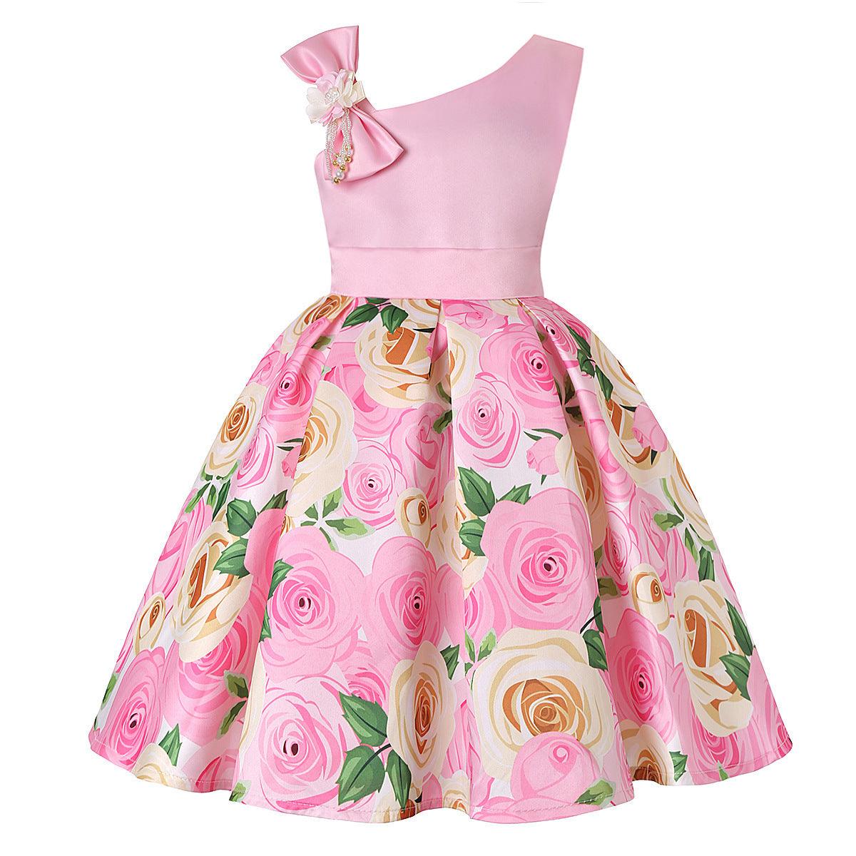 Girls' Dresses Girls' Princess Dresses Digital Print Children's Dresses - Hipster Collections