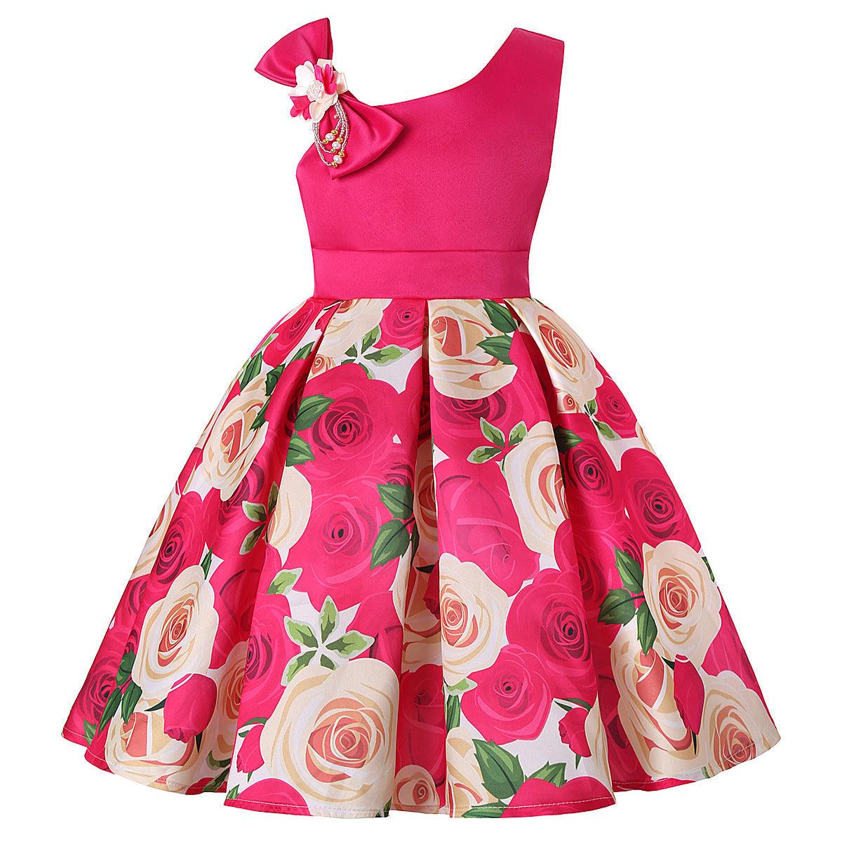 Girls' Dresses Girls' Princess Dresses Digital Print Children's Dresses - Hipster Collections