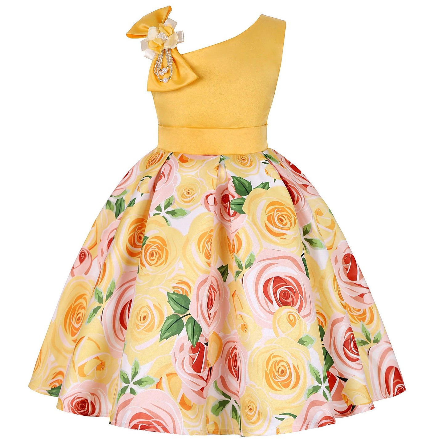 Girls' Dresses Girls' Princess Dresses Digital Print Children's Dresses - Hipster Collections