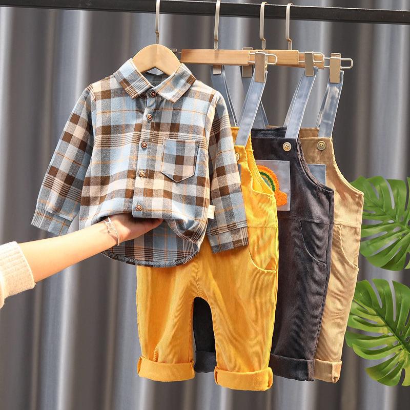 Boys Bib Two-piece Children's Clothing - Hipster Collections