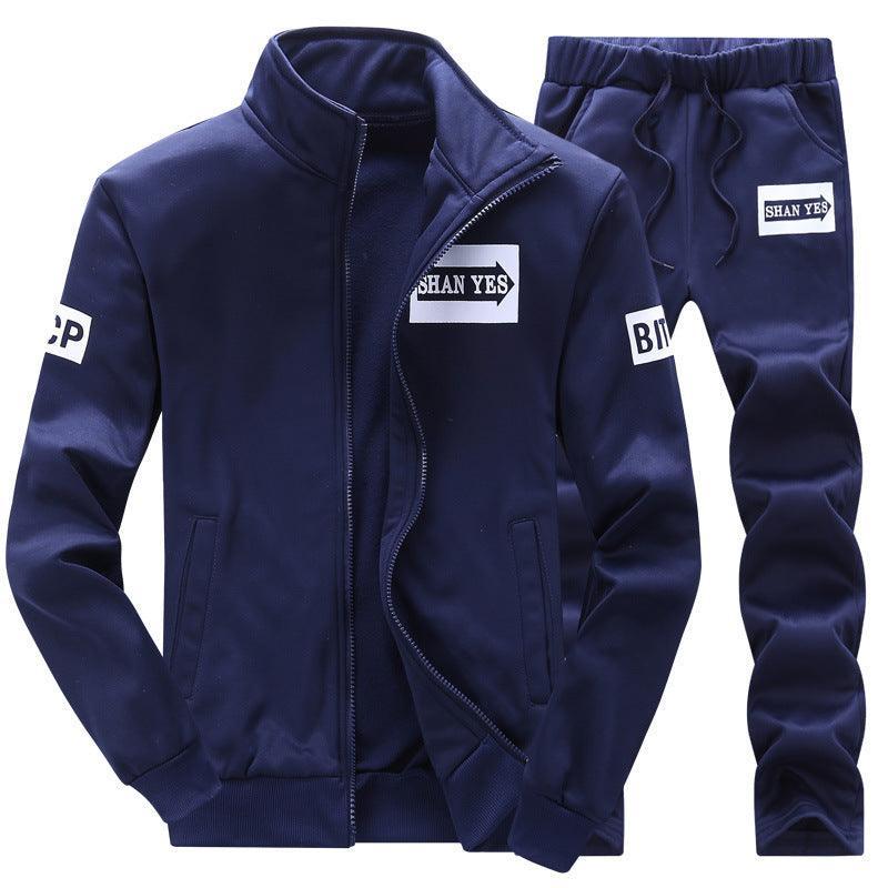 Men'S Jacket Casual Trousers Two-Piece - Hipster Collections