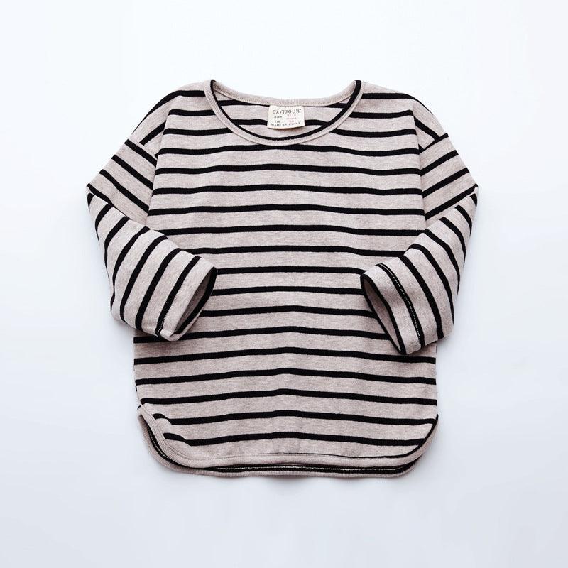 Fashion Striped Print Kids Baby Girls Clothes Cotton Long Sleeve T Shirts - Hipster Collections