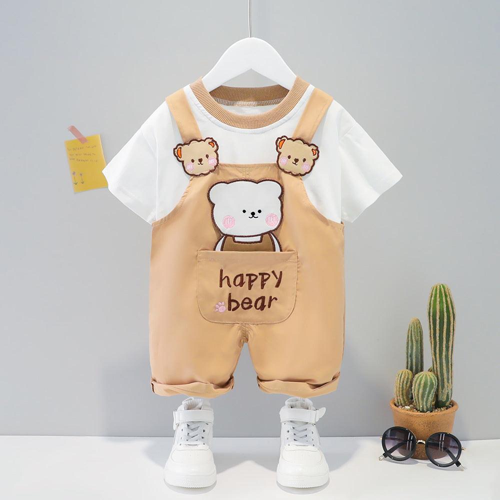 Baby Summer Cartoon Short-sleeved Overalls - Hipster Collections