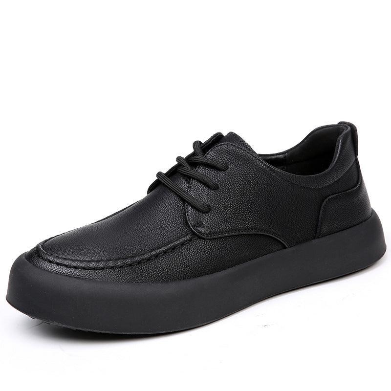 Breathable All-match Work Shoes Men's Leather Soft Bottom Casual Shoes - Hipster Collections
