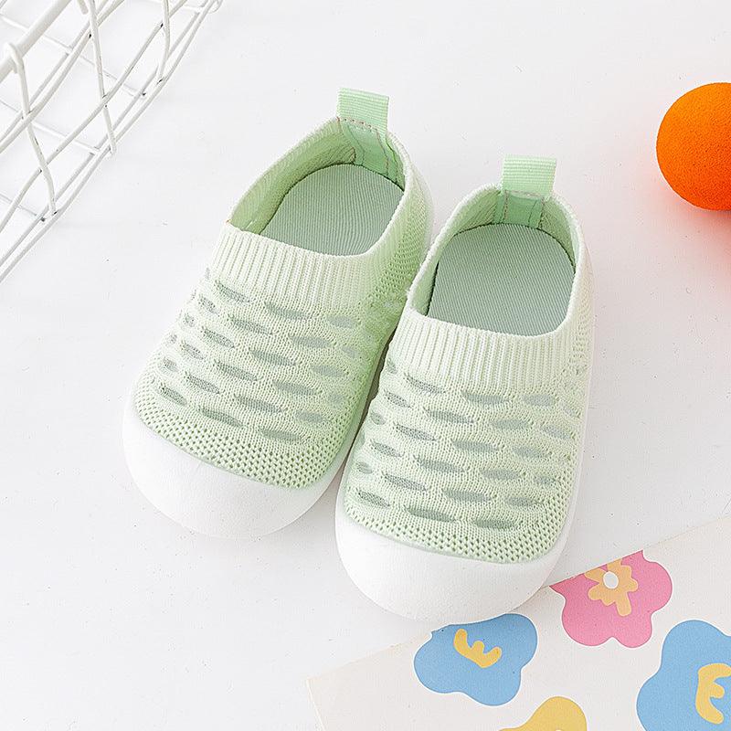 Baby Toddler Shoes Soft Sole Fly Knit Mesh Surface Breathable - Hipster Collections
