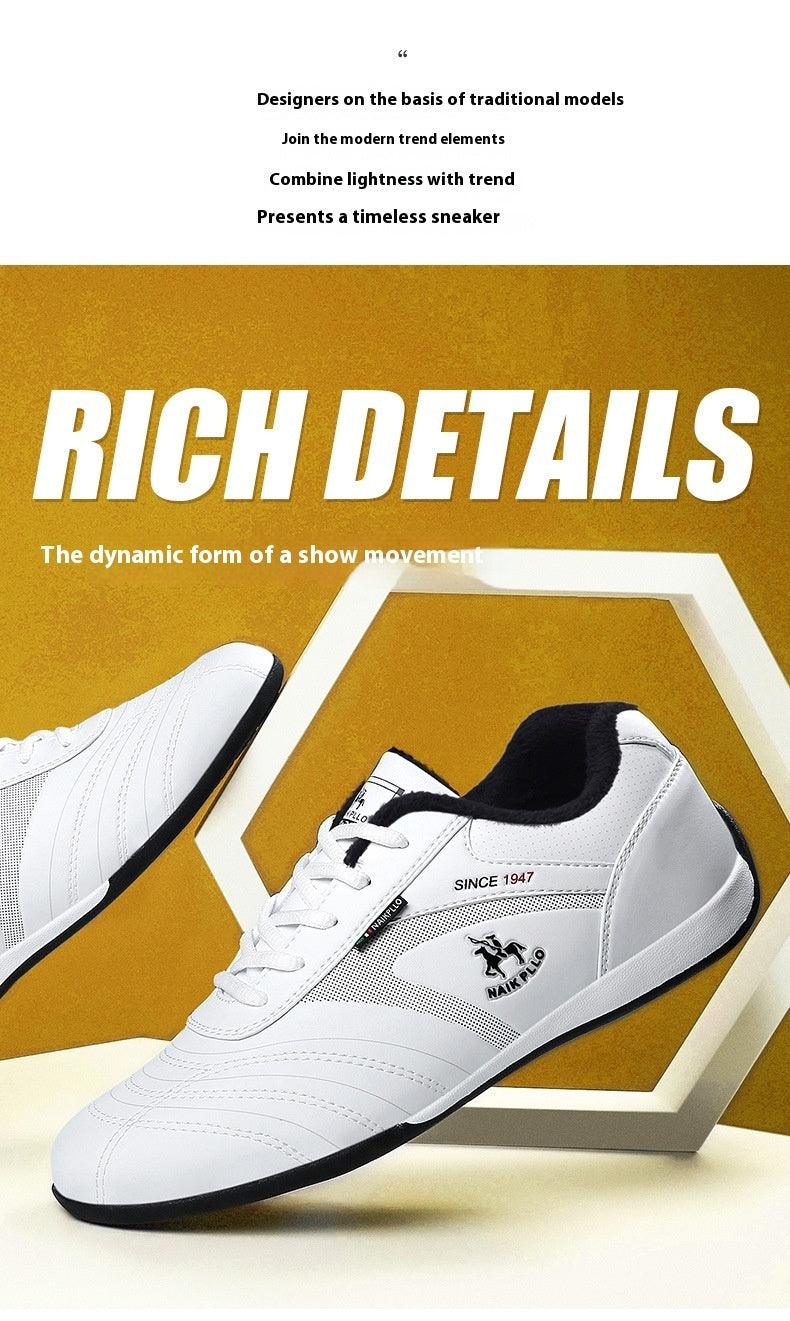Autumn And Winter Cotton-padded Shoes With Velvet Men's Casual Sneaker - Hipster Collections