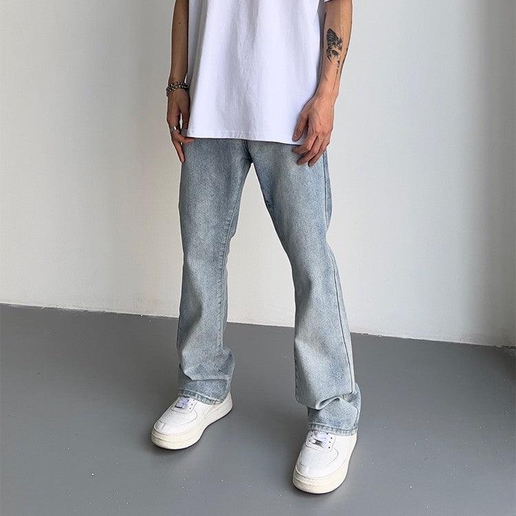 High Street Retro Casual Slightly Flared Jeans - Hipster Collections