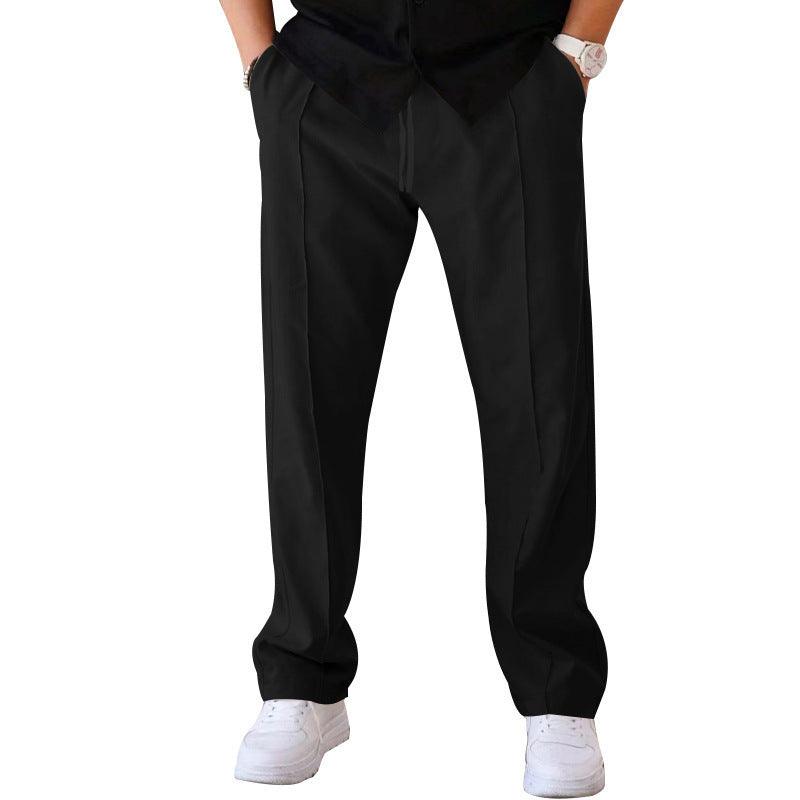 Men's Trousers Sports Casual Loose Straight Pants With Drawstring Design Clothing - Hipster Collections