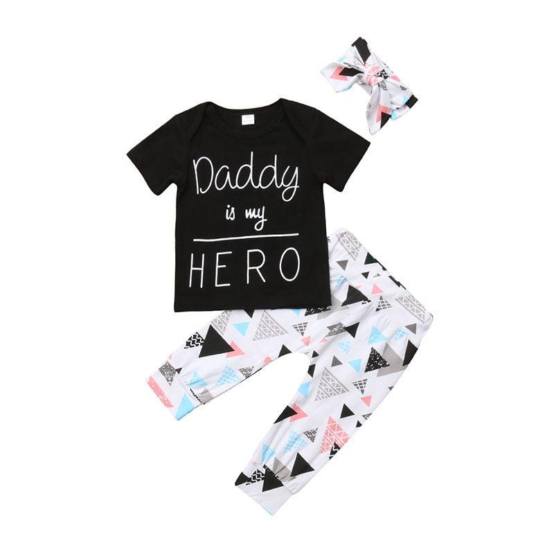 Short Sleeve Trousers Three-piece Child - Hipster Collections